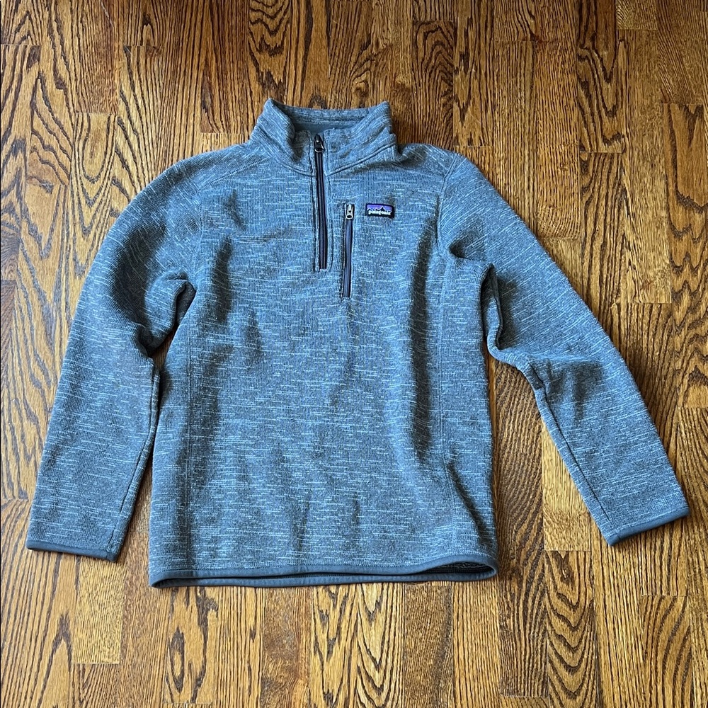 Patagonia Men's Heather Gray Half-Zip Fleece Pullover